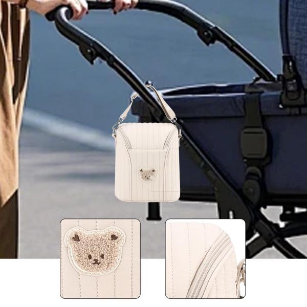 母乳クーラーバッグ オーガナイザー 搾乳機バッグ ショッピング デイケア アウトドア カーキ