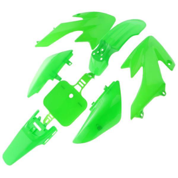 グリーン プラスチックフェアリングセット フェアリングキットセットボディワークプラスチック