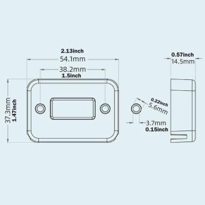 オートバイ用アワーメーター ポータブル バイク...の詳細画像5