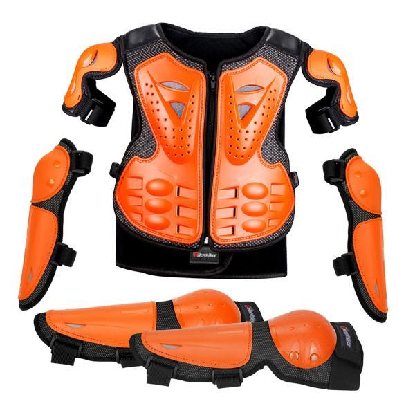 子供用バイクガードスーツ モトクロス胸部プロテクター バイク用プロテクター ライディング ローラース...