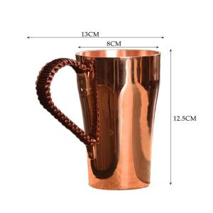 A コーヒーマグカップ 厚手の銅製ティーマグ ...の詳細画像4