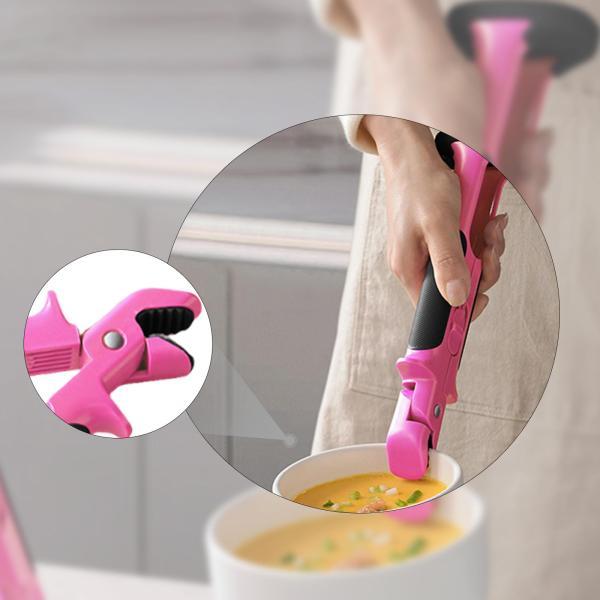 プレートグリッパー ディッシュクランプ キッチンツール ボウルホルダー クリップ ポットパングリッパ...