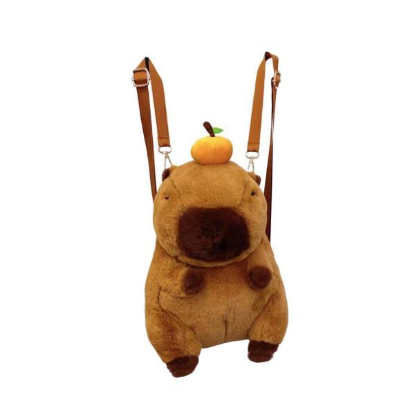 カピバラのバックパック クリエイティブな漫画バックパック 大人のストリート 男性 女性 ショッピング...