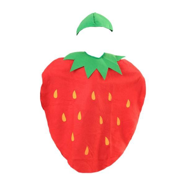 ハロウィーンロールプレイテーマパーティースタイルAのイチゴ衣装漫画フルーツコスチューム