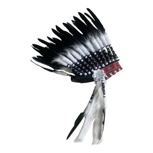 インドの人工羽根飾りパーティーコスチューム帽子、仮装ダンスショー用
