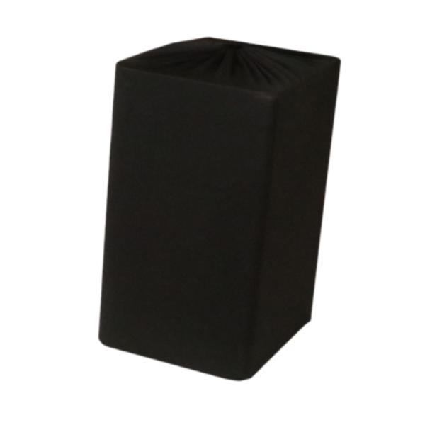 スピーカーカバー 引き紐デザイン 多目的保護 便利に使える ブラック 15x15x80cm