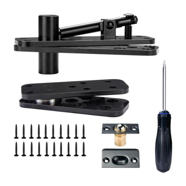 ピボットドアヒンジハードウェアアクセサリー簡単な組み立て260kg耐荷重シークレットドアステンレス鋼...