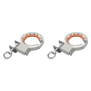 ケーブルトレイローラー 改修プロジェクト用の頑丈な補助ワイヤー牽引ツール 2個 オレンジとシルバー