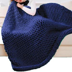 太い分厚い糸手編み DIY 重量糸スロー敷物作...の詳細画像1