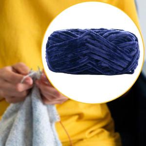 ダークブルー 分厚いウール糸 分厚いウール糸ア...の詳細画像2