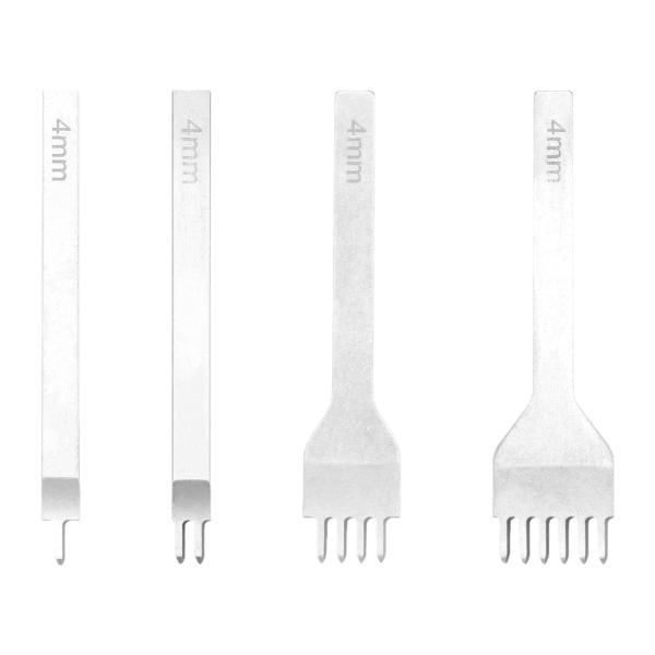 レザークラフトツール 穴あけパンチ ステッチング 時計バンド ストラップ用 4mm