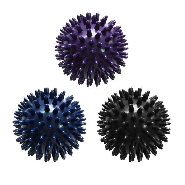 3ピーススパイキーマッサージボール足底ボール10cmヨガピラティスマッサージャーリラクシングマニュア...