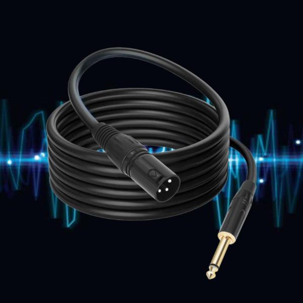 /4 6.35 オス - XLR オス オーディオ ケーブル  コード サウンド カード KTV 用...