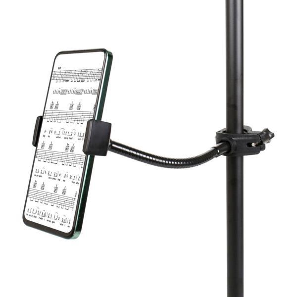 スタンド 電話ホルダー スマートフォンマウント 調整可能 グースネックポール 用電話ホルダー あらゆ...