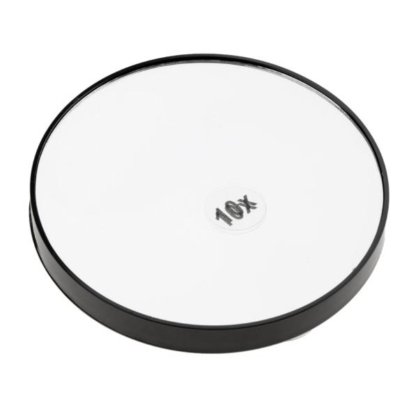 メイクアップミラー  10倍拡大鏡 強力吸盤付き 化粧鏡 ２色選べ