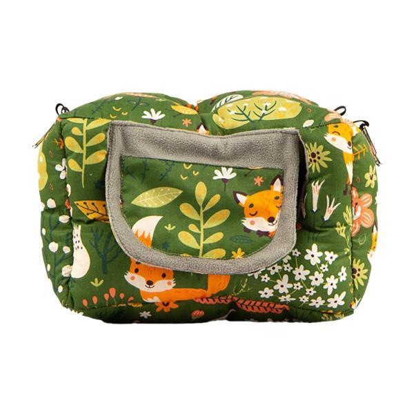 冬の暖かい鳥の巣 快適なオウム小屋 スリーピング ベッド 隠れ家 洞窟ハンモック コンゴウインコ、イ...