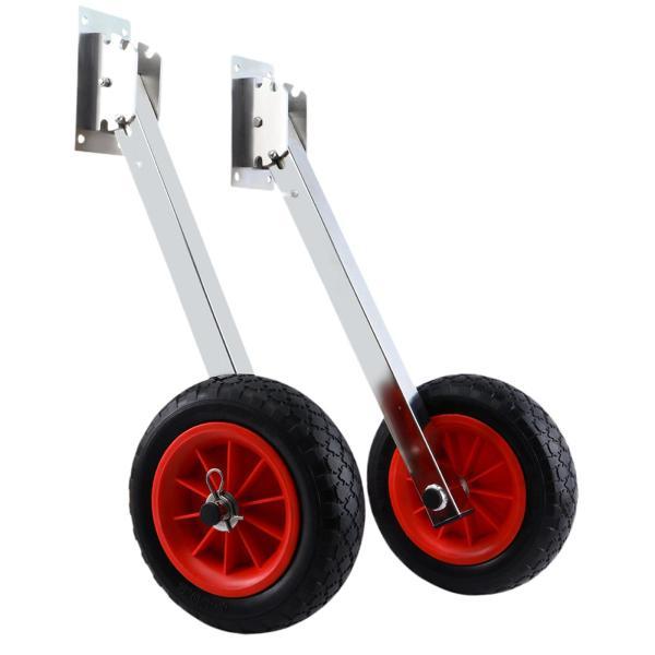 2xトランサムローンチドリーホイール、インフレータブルボートローンチホイール、セーリングディンギー用...