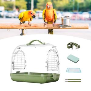 鳥用旅行ケージ、ショルダーストラップ付きハムス...の詳細画像2