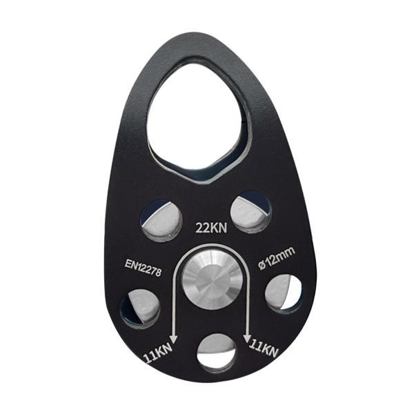 22knシングルローププーリーブロックアルミニウム合金エンジニアリングベアリングホールヒッチポータブ...