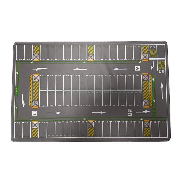 1/64 駐車場マット 写真撮影用小道具 巻き取り式 滑り止め ミニチュア ミニカー ガレージシーン...