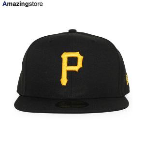 ニューエラ キャップ 59FIFTY ピッツバーグ パイレーツ MLB ON-FIELD GAME FITTED CAP BLACK NEW ERA PITTSBURGH PIRATES 13554978｜Amazingstore