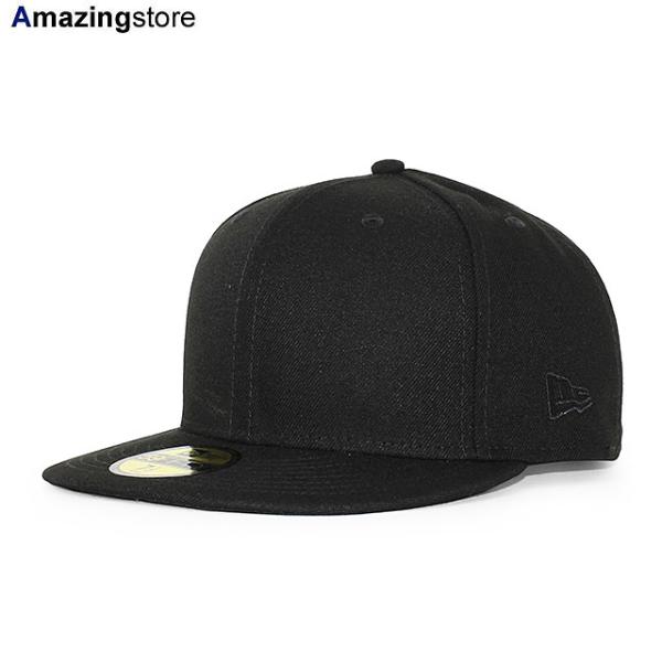 ニューエラ キャップ 59FIFTY  BLANK BASIC FITTED CAP BLACK-B...