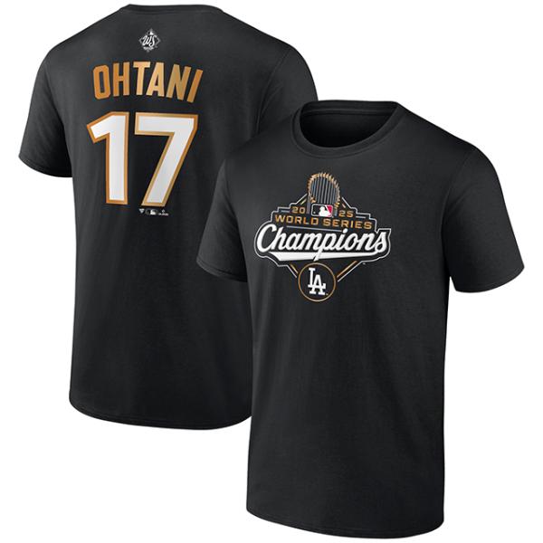 大谷翔平モデル 2025 ワールドシリーズチャンピオン Tシャツ ロサンゼルス ドジャース NAME...