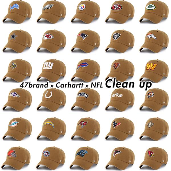 海外取寄 47ブランド キャップ NFL カーハート CARHARTT 47BRAND CLEAN ...