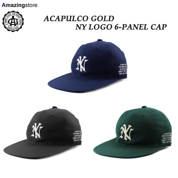 アカプルコ ゴールド ストラップバック キャップ【NY LOGO 6-PANEL CAP】 ACAP...