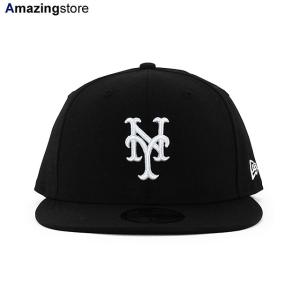 ニューエラ キャップ 59FIFTY ニューヨーク メッツ MLB WOOL TEAM BASIC FITTED CAP BLACK WHITE NEW ERA NEW YORK METS