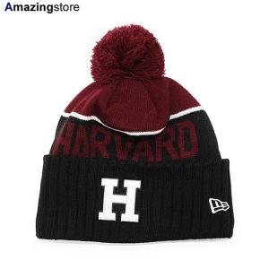 ニューエラ ニット ビーニー ハーバード クリムゾン NCAA SPORT KNIT BEANIE CRIMSON BLACK NEW ERA HARVARD CRIMSON｜amazingstore