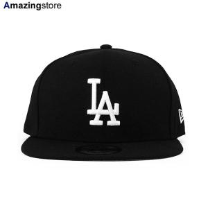 ニューエラ キャップ 9FIFTY スナップバック ロサンゼルス ドジャース MLB TEAM BASIC SNAPBACK CAP BLACK WHITE NEW ERA LOS ANGELES DODGERS｜amazingstore