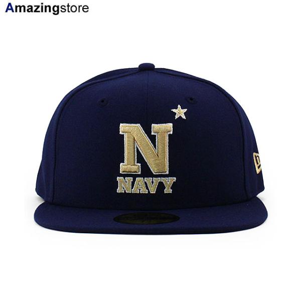 ニューエラ キャップ 59FIFTY ネイビー ミッドシップメン NCAA TEAM BASIC F...