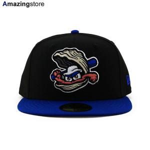 ニューエラ キャップ 59FIFTY ビロクシ シャッカーズ MiLB ON-FIELD AUTHENTIC ALTERNATE-1 FITTED CAP BLACK BLUE NEW ERA BILOXI SHUCKERS｜Amazingstore