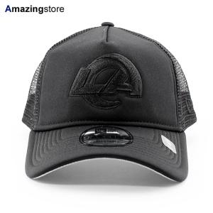 ニューエラ キャップ 9FORTY ロサンゼルス ラムズ NFL A-FRAME TRUCKER MESH CAP KHAKI NEW ERA LOS ANGELES RAMS｜amazingstore