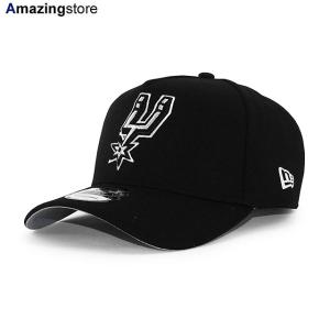 ニューエラ キャップ 9FORTY スナップバック サンアントニオ スパーズ NBA A-FRAME SNAPBACK CAP BLACK NEW ERA SAN ANTONIO SPURS｜amazingstore