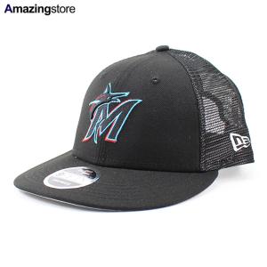 9FORTY ニューエラ メッシュキャップ マイアミ マーリンズ MLB TRUCKER
