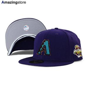 ニューエラ キャップ 59FIFTY アリゾナ ダイヤモンドバックス MLB 2001 WORLD SERIES HOME FITTED CAP PURPLE NEW ERA ARIZONA DIAMONDBACKS｜amazingstore