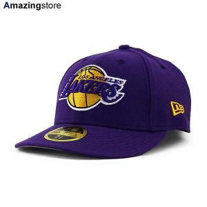 ニューエラ キャップ 59FIFTY ロサンゼルス レイカーズ NBA TEAM BASIC LC LOW CROWN FITTED CAP PURPLE NEW ERA LOS ANGELES LAKERS｜amazingstore