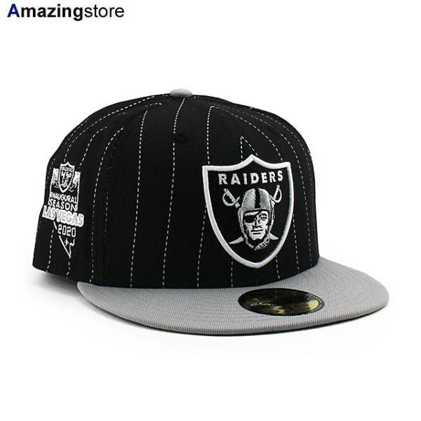 ニューエラ キャップ 59FIFTY ラスベガス レイダース NFL PINSTRIPE 2020 ...