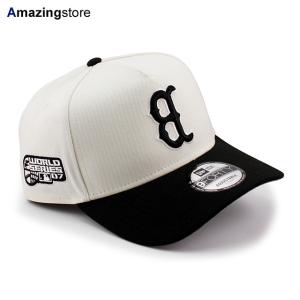 ニューエラ キャップ 9FORTY スナップバック ボストン レッドソックス MLB UPSIDE 2007 WORLD SERIES A-FRAME SNAPBACK CAP CREAM BLACK NEW ERA BOSTON RED SOX