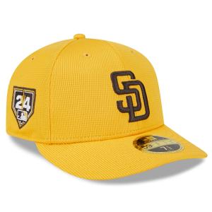 ニューエラ キャップ 海外取寄  LP59FIFTY サンディエゴ パドレス 2024 MLB SPRING TRANING FITTED CAP GOLD NEW ERA SAN DIEGO PADRES｜amazingstore