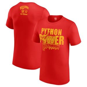 ハルク ホーガンモデル 海外取寄 WWE AUTHENTIC Tシャツ 40YEARS PYTHON POWER T-SHIRT HULK HOGAN｜amazingstore