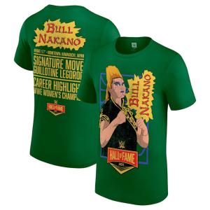 ブル中野モデル 海外取寄 WWE殿堂入り記念Tシャツ WWE HALL OF FAME T-SHIRT GREEN｜amazingstore