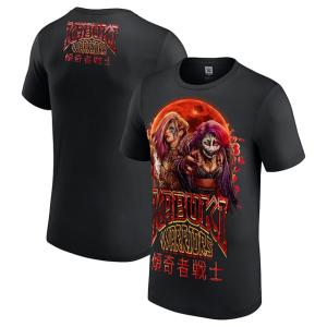 THE KABUKI WARRIORSモデル WWE AUTHENTIC Tシャツ BLOOD MOON T-SHIRT BLACK THE KABUKI WARRIORS｜amazingstore