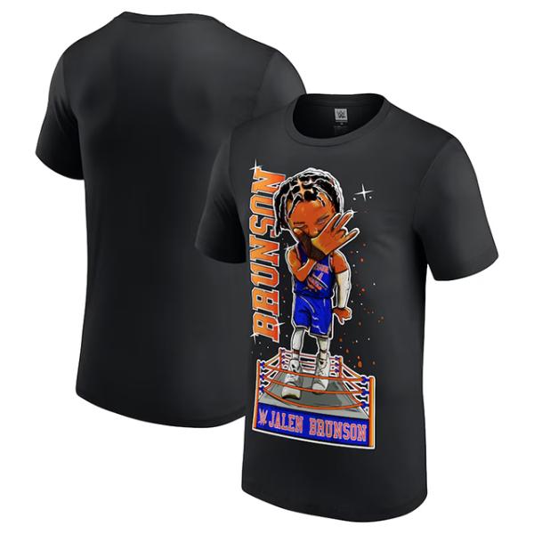 ジェイレン ブランソンモデル 海外取寄 WWE AUTHENTIC Tシャツ ニューヨーク ニックス...