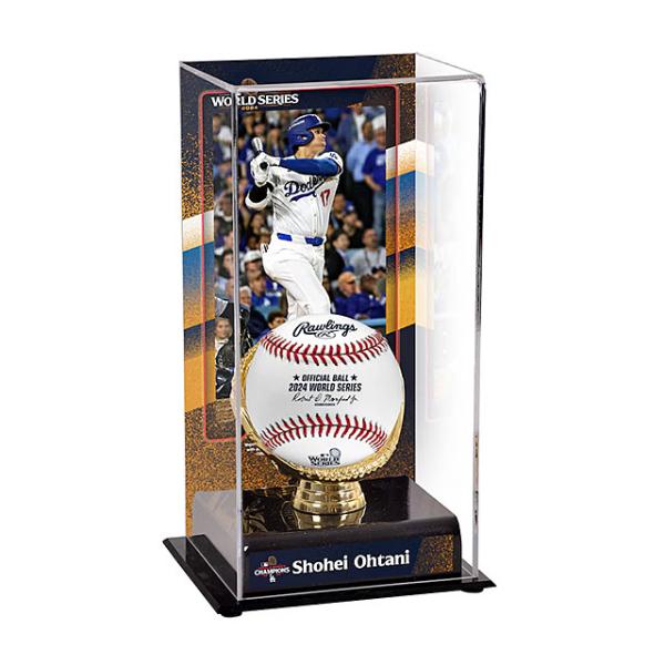 2024 ワールドシリーズチャンピオン 海外取寄 ボールディスプレー ロサンゼルス ドジャース WO...