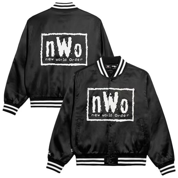 海外取寄 WWE ジャケット nWo OG QUILTED SATIN FULL-SNAP JACK...