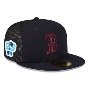 海外取寄 ニューエラキャップ 59FIFTY ボストン レッドソックス 2023 MLB SPRING TRAINING FITTED CAP NAVY NEW ERA BOSTON RED SOX｜amazingstore