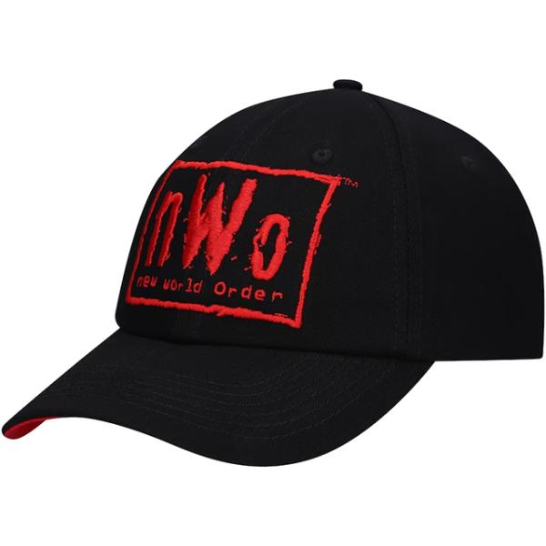 海外取寄 nWo WOLFPAC DAD ADJUSTABLE HAT BLACK RED LOW ...